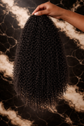 Extension bouclée avec cordon de serrage, style afro