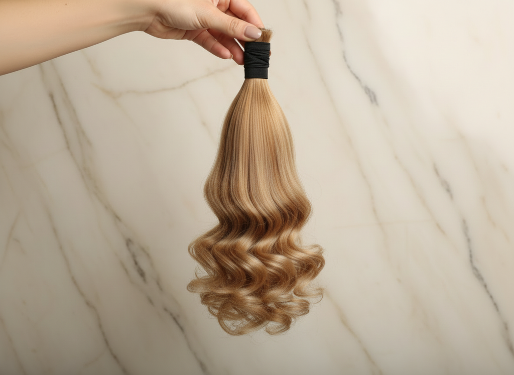 Extension de cheveux synthétiques en queue de cheval, lisse et droite, à clip, style enroulé, 18 pouces